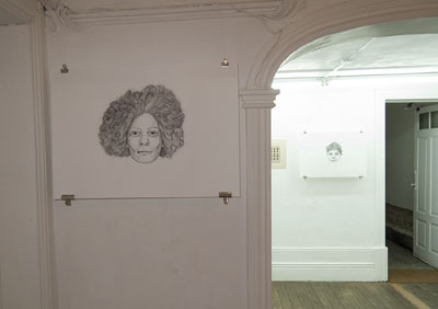 Two Faces by Cally Trench in Surfaces: Works on Paper at Spu+Nik Gallery, Porto