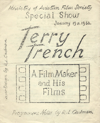 Programme for a Terry Trench: 'A Film Maker and His Films', 1966
