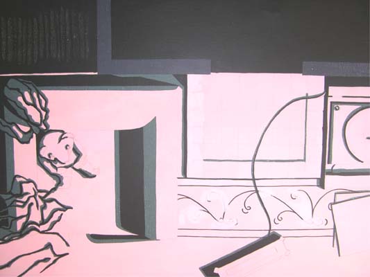 Underpainting for Territory by Cally Trench