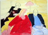 Sofa People 1 by Anne Woodham