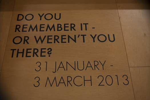 Do you remember it - or weren't you there?
