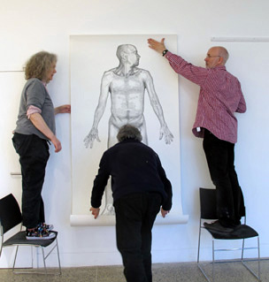 Installing Philip Supine  by Cally Trench