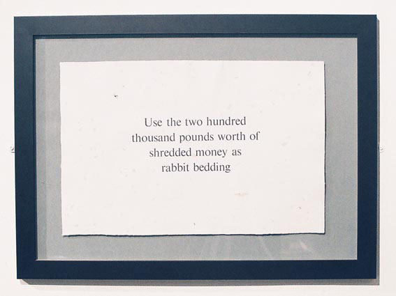 The Shredded Money Project by Imogen Welch