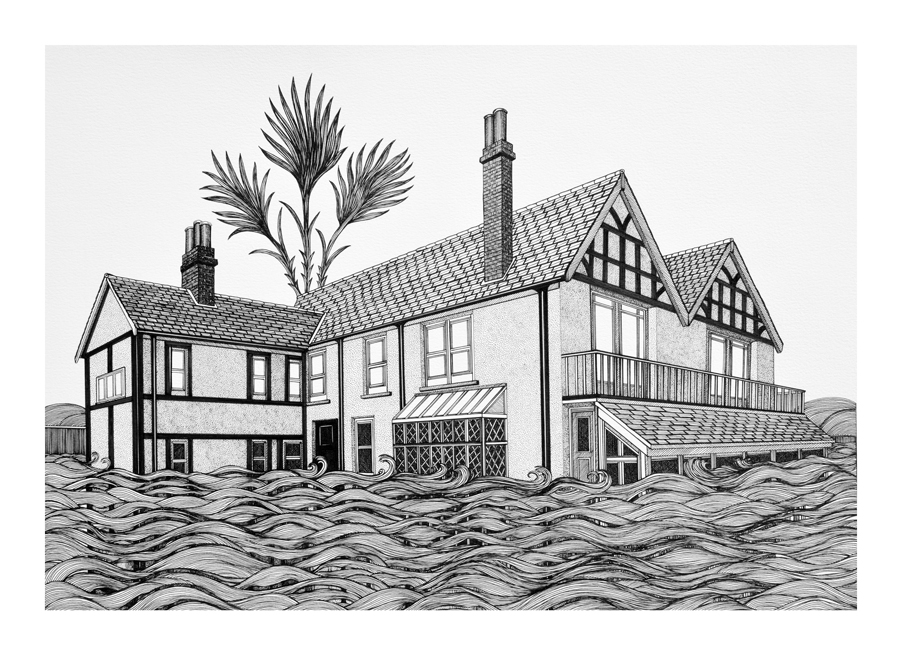 The Shanty with Baldovinetti palm by Cally Trench